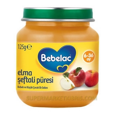 BEBELAC KAVANOZ MAMA ŞEFTALİ ELMA 125 GR