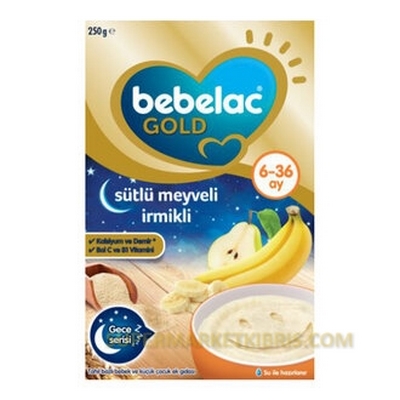 BEBELAC GOLD SÜTLÜ MEYVELİ İRMİKLİ 6-36 AY 250GR