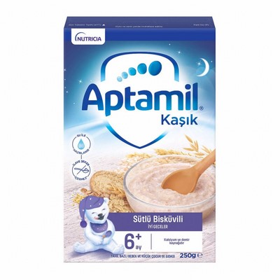 APTAMİL BEBEK MAMASI SÜTLÜ BİSKÜVİLİ 7 250GR