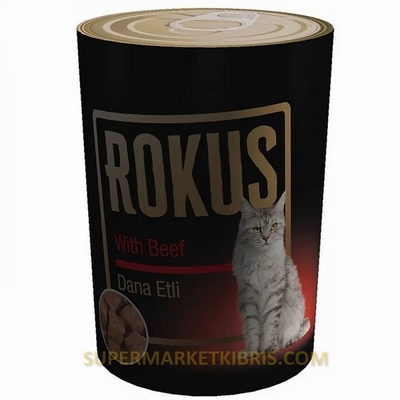 ROKUS CATFOOD BEEF 810GR