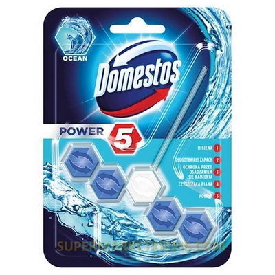 DOMESTOS WC BLOK GÜÇLÜ ÇAMAŞİR SUYU ETKİLİ 5 Lİ