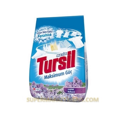 TURSİL MATİK TOZ DETERJAN LEYLAK BAHÇESİ 4,5 KG