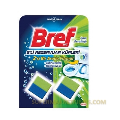 BREF REZERVUAR KÜPÜ ÇAM FERAHLIĞI 2 X 50GR