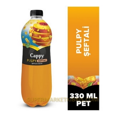 CAPPY PULPY ŞEFTALİ PARÇACIKLI MEYVE SUYU 330ML